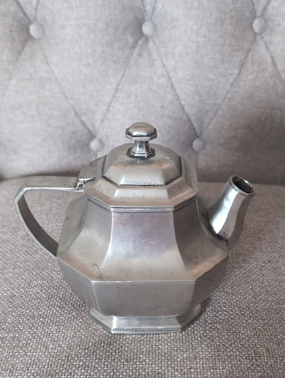 Teapot Vintage Italian Pewter